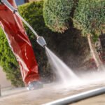 Professional driveway pressure washing removing dirt and stains in West Chester, OH