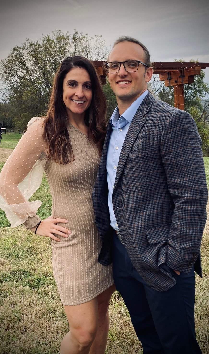 Owners of Renewing Power Wash standing outdoors together, representing the trusted local pressure washing company in West Chester OH